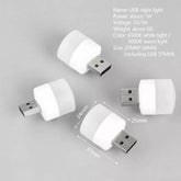 USB Plug in Led Night Light 1W | Led Ambient Light | Portable for Bedroom, Bathroom Car, Study & Kitchen Use | Warm White Color Pack of 6 |