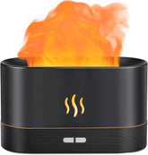 Flame Air Diffuser Humidifier | Fire Flame | Aromatherapy Humidifier for Home | Essential Oil Aroma Diffuser with Multi-Colour LED | Auto-Off Function for Room, Home & Office | Brightness Control & Multicolour |