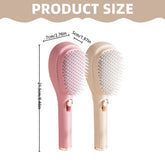 Telescopic Self Cleaning Hair Brush | One-Click Cleaning Comb | 2 in 1 Telescopic Massage & Hair Dressing Comb | One Pull Clean Hairbrush | Anti-Static Massage Comb | Multicolor Option |