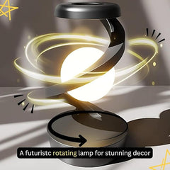 Spiral Rotating Desk Lamp | Anti-Gravity | 3D Visual Levitation Ball Table Lamp | 360° Spiral Rotating Desk Lamp | Multi-Color LED | Levitating Night Light |