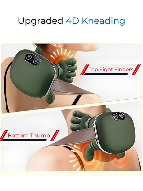 Heated Neck/Shoulder/Back Massager | Wireless Portable | Electric Deep Tissue Massage