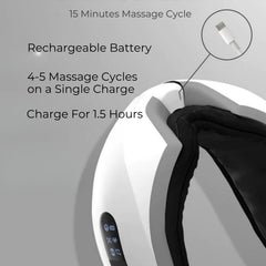 Rechargeable Eye Massager | Mild Heat Option |  for Stress Relief & Dark Circles | Multi Modes ,180° Foldable|