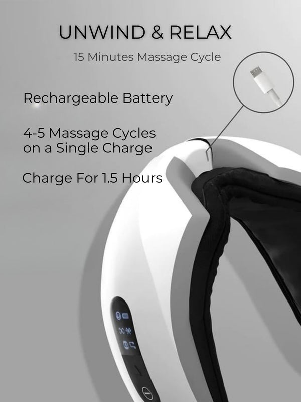 Rechargeable Eye Massager | Mild Heat Option |  for Stress Relief & Dark Circles | Multi Modes ,180° Foldable|