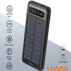 10000mAh Camping Solar Power Bank