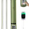 Inflatable Solar Camping Light - Portable Waterproof LED Tube Light with Solar & USB Charging, 3-Way Magnetic & Hanging Attachment for Emergency, Tent & Outdoor