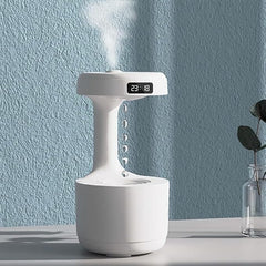 Anti-Gravity Water Drop Humidifier with 800ml Tank | Essential Oil with  2 Mist Modes | Silent Operation with LED Display | Mist Diffuser for Home, Bedroom & Office | Ultra Sonic LED NᎥght-LᎥght humᎥdᎥfᎥer |