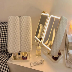 Tri-Fold LED Vanity Mirror Three Panel
