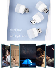 USB Plug in Led Night Light 1W | Led Ambient Light | Portable for Bedroom, Bathroom Car, Study & Kitchen Use | Warm White Color Pack of 6 |
