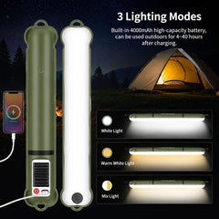 Inflatable Solar Camping Light with Power Bank – USB-C