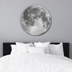3D Moon LED Wall Lamp Modern Art Deco Lighting | 3 Colour Changing Indoor Wall Mounted Celling Light Wall Sconce Moon Lights for Living Room Bedroom Hallway, Corded Electric (500 MM)