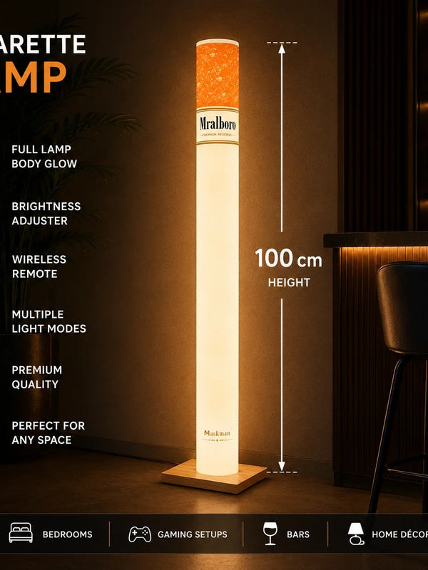 Cigarette LED Table Lamp – Pop Art, 35 cm & 100 cm