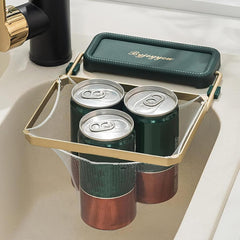 Kitchen Sink Drain Filter Strainer | Food Waste Collector | | Stainless Steel with Foldable Design | With 50 pcs Filter Nylon Net Mesh |