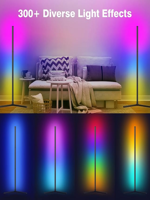 Smart RGB LED Floor Lamp – App & Voice Control