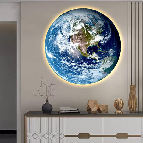 Planet Earth LED Wall Light for Bedroom & Living Room