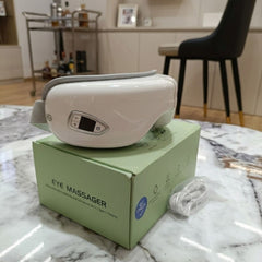 Rechargeable Eye Massager | Mild Heat Option |  for Stress Relief & Dark Circles | Multi Modes ,180° Foldable|