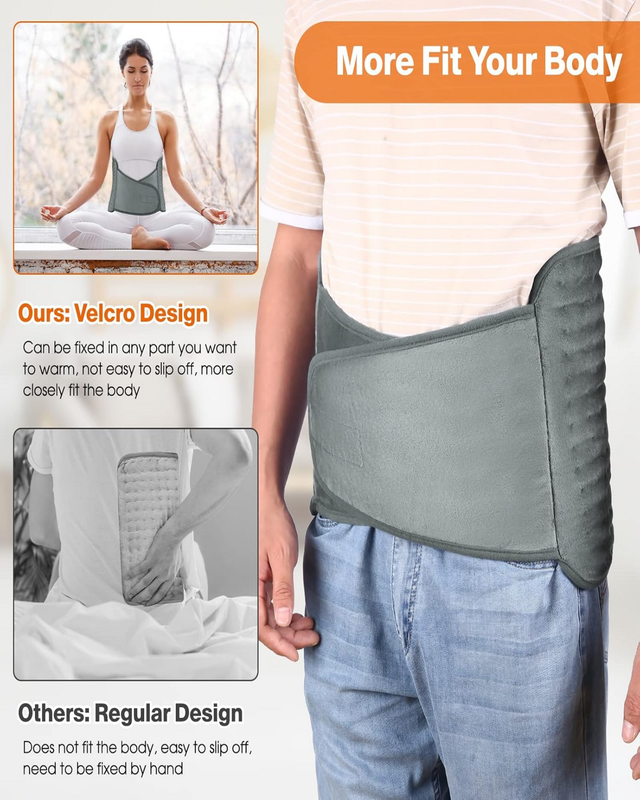 Heating belt worn around the waist
