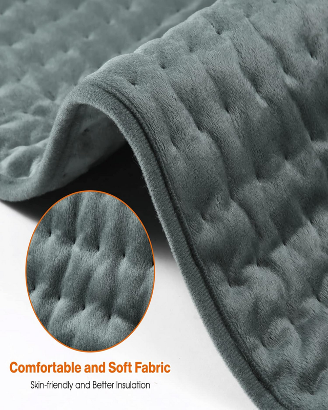 Soft micro-plush fabric of the heating belt