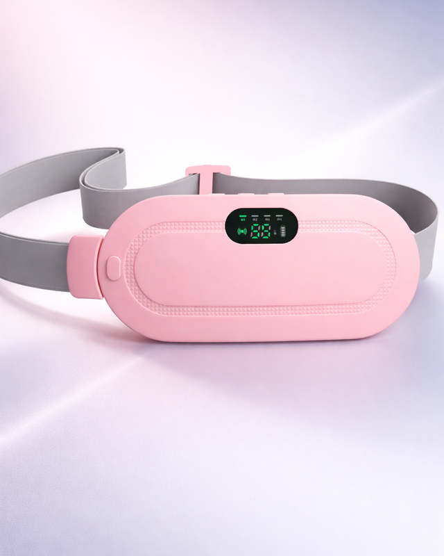 Pink rechargeable heating pad belt