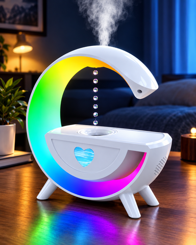 Anti-Gravity Humidifier with Bluetooth Speaker
