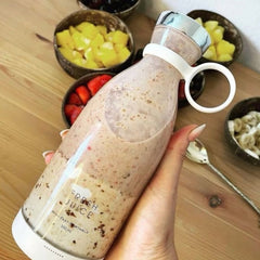Portable mini 4 Blade Juicer Blender | for Shakes, Juices & Smoothies | Battery operated | USB Rechargeable | Automatic operation | 420 mL Capacity|