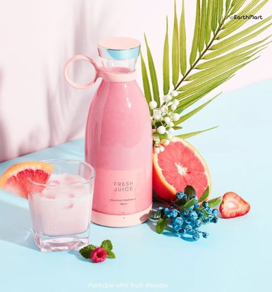 Portable mini 4 Blade Juicer Blender