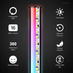 Smart RGB LED Floor Lamp – App & Voice Control