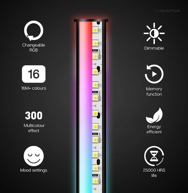 Smart RGB LED Floor Lamp – App & Voice Control