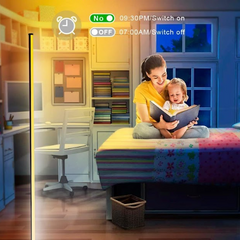 Smart RGB LED Floor Lamp – App & Voice Control
