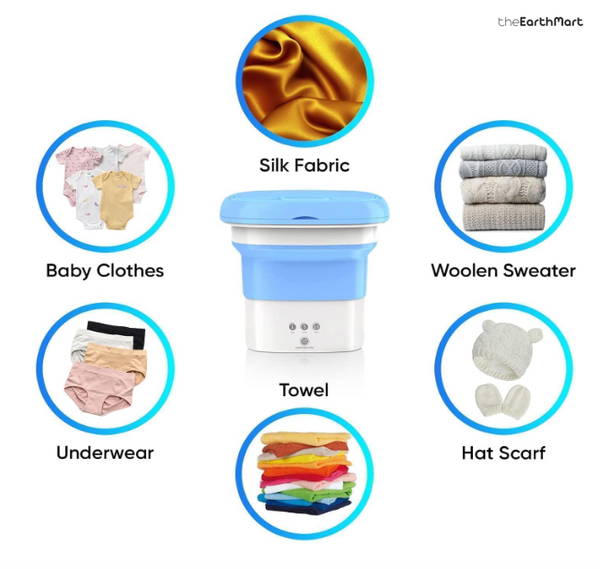 Semi-Automatic Folding Mini Washing Machine