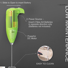 Portable Handheld Milk & Coffee Wand Frother