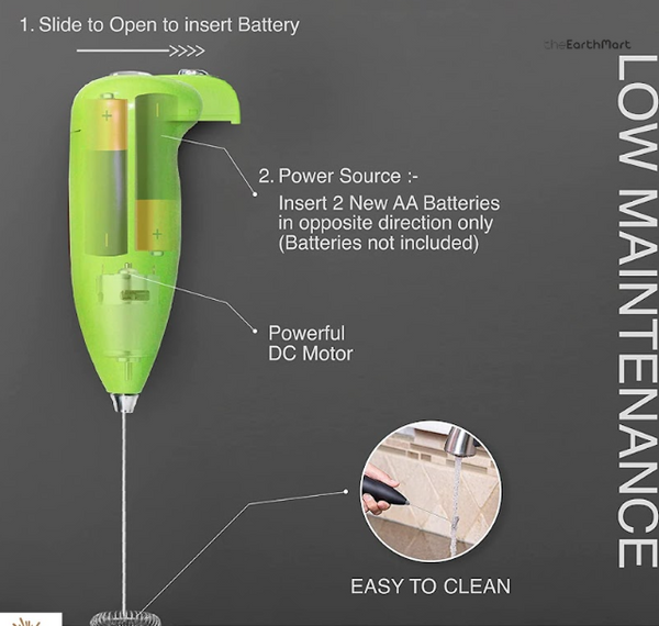 Portable Handheld Milk & Coffee Wand Frother