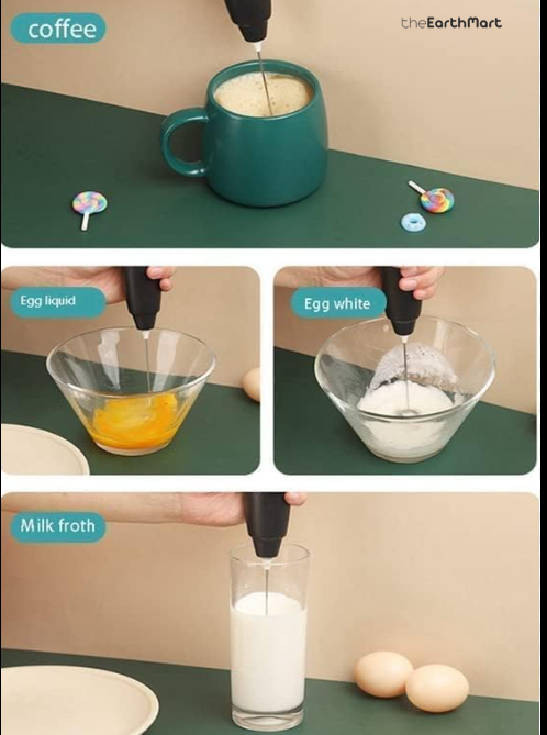 Portable Handheld Milk & Coffee Wand Frother