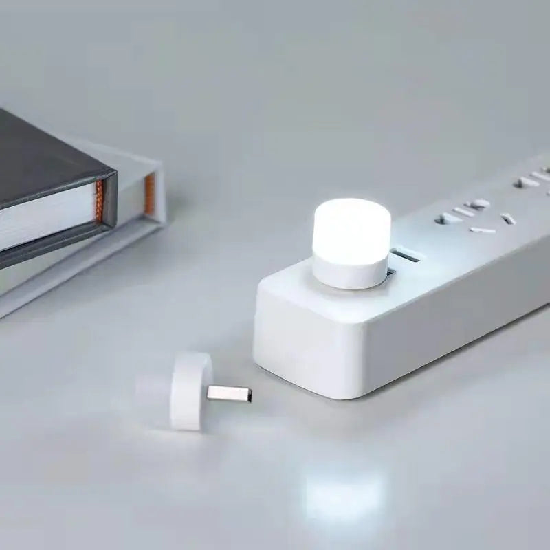 USB Plug in Led Night Light 1W | Led Ambient Light | Portable for Bedroom, Bathroom Car, Study & Kitchen Use | Warm White Color Pack of 6 |
