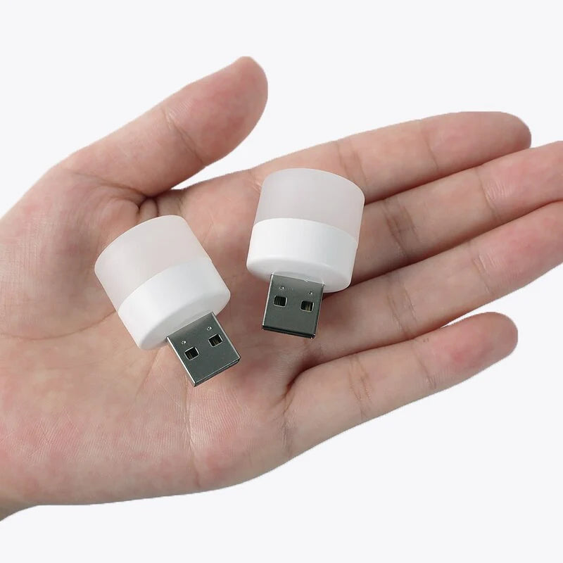 USB Plug in Led Night Light 1W | Led Ambient Light | Portable for Bedroom, Bathroom Car, Study & Kitchen Use | Warm White Color Pack of 6 |