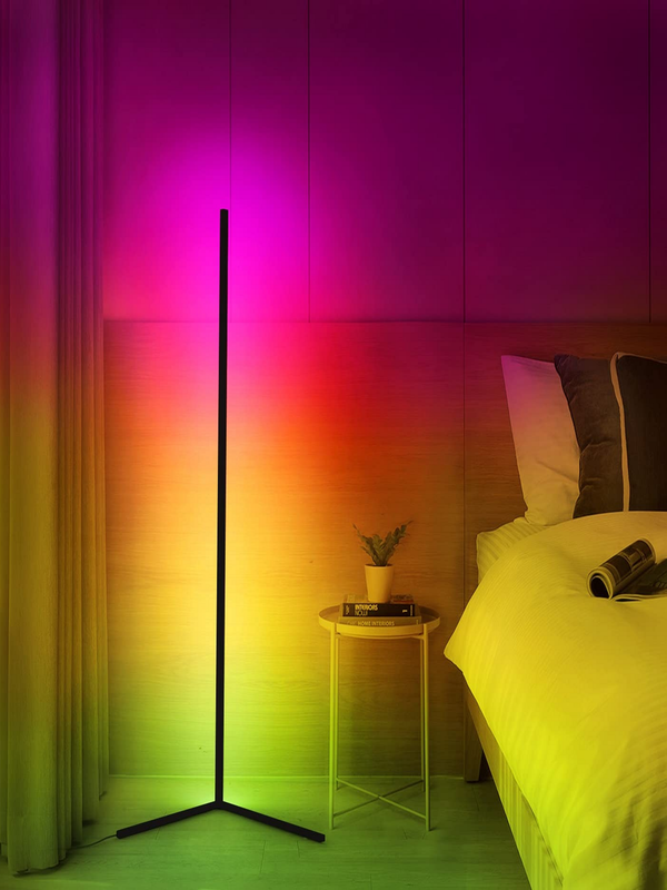 Smart RGB LED Floor Lamp – App & Voice Control