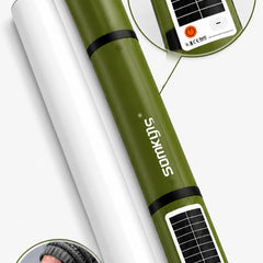 Inflatable Solar Camping Light - Portable Waterproof LED Tube Light with Solar & USB Charging, 3-Way Magnetic & Hanging Attachment for Emergency, Tent & Outdoor