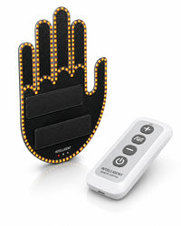 LED Car Gesture Light with Remote – 4 Animated Hand Signals, 2 Sizes