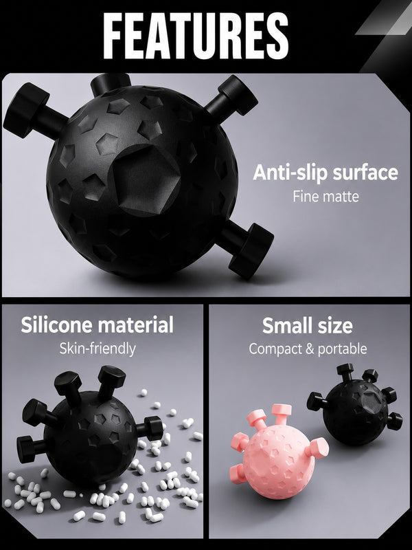 Finger Strength Training Ball | Hand Grip Finger Exercise Ball for Strength, Stress Relief & Rehabilitation | Press Release Finger Trainer for Athletes, Musicians & Therapy | Improve Finger Flexibility & Grip Power