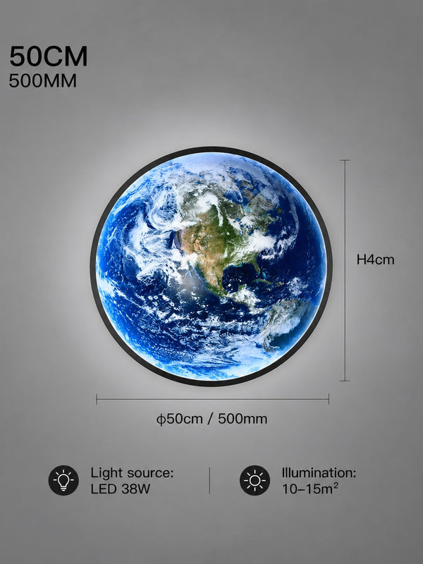 Planet Earth LED Wall Light for Bedroom Living Roo