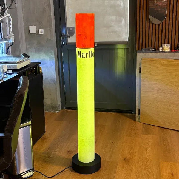 Customer photo: Large 100 cm cigarette LED lamp glowing in Rohit's room