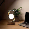 Spiral Moon Lamp – 3D Floating Orb Illusion RGB LED Desk Lamp, Rechargeable
