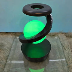 Spiral Moon Lamp – 3D Floating Orb Illusion RGB LED Desk Lamp, Rechargeable