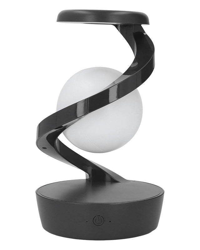 Spiral Moon Lamp – 3D Floating Orb Illusion RGB LED Desk Lamp, Rechargeable