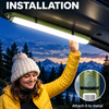 Inflatable Solar Camping Light with Power Bank – USB-C