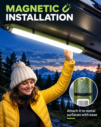 Inflatable Solar Camping Light with Power Bank – USB-C
