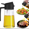 2 in 1 Glass Oil Sprayer And Dispenser Bottle