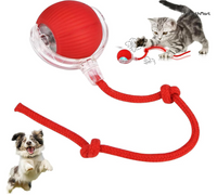 Automatic Cat Rolling Ball Toy with Tail – Rechargeable