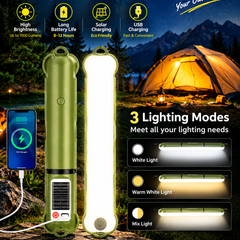 Inflatable Solar Camping Light with Power Bank – USB-C