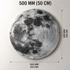 3D Moon LED Wall Lamp Modern Art Deco Lighting | 3 Colour Changing Indoor Wall Mounted Celling Light Wall Sconce Moon Lights for Living Room Bedroom Hallway, Corded Electric (500 MM)