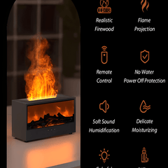 Fireplace Bonfire Aroma Diffuser with Remote Control